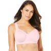 Comfort Choice Women’s Plus Size Underwire Microfiber T-Shirt Bra(Shell Pink)