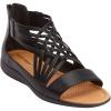 Comfortview Women’s Wide Width Alicia Sandal(Black)