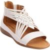 Comfortview Women’s Wide Width Alicia Sandal(White)