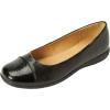 Comfortview Women’s Wide Width The Fay Flat(Black)