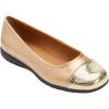 Comfortview Women’s Wide Width The Fay Flat(Gold)