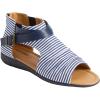 Comfortview Women’s Wide Width The Payton Shootie(Blue Stripe)