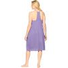 Dreams & Co. Plus Size Breezy Eyelet Short Nightgown(Soft Iris)