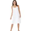 Dreams & Co. Plus Size Breezy Eyelet Short Nightgown(White)