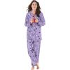 Dreams & Co. Plus Size Classic Flannel Pajama Set(Soft Iris Sheep)