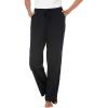 Dreams & Co. Plus Size Knit Sleep Pant(Black)