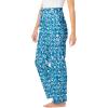 Dreams & Co. Plus Size Knit Sleep Pant(Deep Teal Hearts)