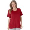 Dreams & Co. Plus Size Sleep Tee(Classic Red)