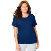 Dreams & Co. Plus Size Sleep Tee(Evening Blue)