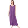 Only Necessities Plus Size Long Tricot Knit Nightgown(Fresh Berry)