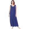 Only Necessities Plus Size Long Tricot Knit Nightgown(Ultra Blue)