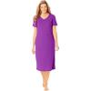 Only Necessities Plus Size Ribbed Sleepshirt(Fresh Berry)