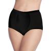 Secret Solutions Women’s Plus Size Brief Power Mesh Firm Control 2-Pack(Black)