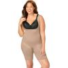 Secret Solutions Women’s Plus Size Power Shaper Firm Control Wear-Your-Own-Bra Body Shaper(Nude)