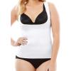Secret Solutions Women’s Plus Size Power Shaper Firm Control Wear-Your-Own-Bra Shaper Tank(White)