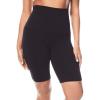 Secret Solutions Women’s Plus Size Tummy And Thigh Medium-Control Instant Shaper(Black)