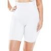 Secret Solutions Women’s Plus Size Tummy And Thigh Medium-Control Instant Shaper(White)