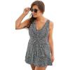 Swimsuits For All Swim 365 Women’s Plus Size Twist-Front Swim Dress(Black White Leopard)