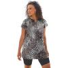 Swimsuits For All Women’s Chlorine Resistant Swim Tunic (Plus(Classic Leopard)