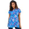 Swimsuits For All Women’s Chlorine Resistant Swim Tunic (Plus(Electric Iris Hibiscus)
