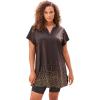 Swimsuits For All Women’s Chlorine Resistant Swim Tunic (Plus(Gold Foil Dots)