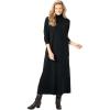 Woman Within Plus Size Mockneck Dress(Black)