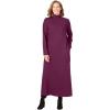 Woman Within Plus Size Mockneck Dress(Deep Claret)