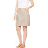 Woman Within Plus Size Perfect Denim Skort(Natural Khaki)