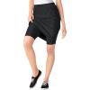 Woman Within Plus Size Stretch Cotton Skort(Heather Charcoal)