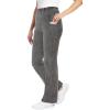 Woman Within Plus Size Tall Stretch-Cotton Knit Pull-On Bootcut Pocket Leggings(Black Wash)