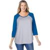 Classic Heather Grey Bright Cobalt