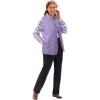 Woman Within Plus Size Zip-Front Quilted Vest Long Lightweight Gilet(Soft Iris)