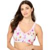 Women’s Plus Size Cotton Comfort Wireless Bra(Butterfly)
