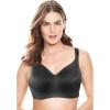 Women’s Plus Size Full-Coverage Smooth No-Wire Bra(Black)