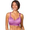 Women’s Plus Size Full-Coverage Smooth No-Wire Bra(Pretty Orchid)