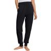 ellos Plus Size Knit Jogger Sleep Pants(Black)