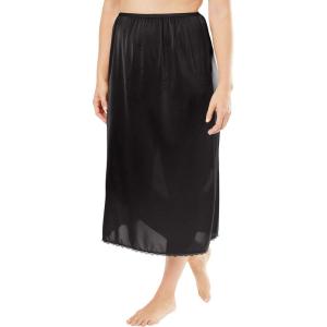 Comfort Choice Plus Size 2-Pack 31″ Half Slip(Black)