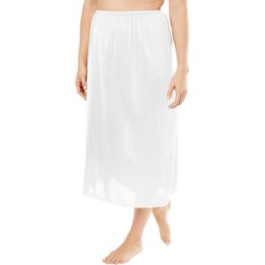 Comfort Choice Plus Size 2-Pack 31″ Half Slip(White)
