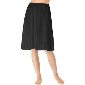 Comfort Choice Plus Size 6-Panel Half Slip(Black)