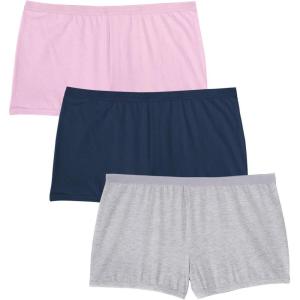 Comfort Choice Plus Size Boy Short 3-Pack(Basic Pack)