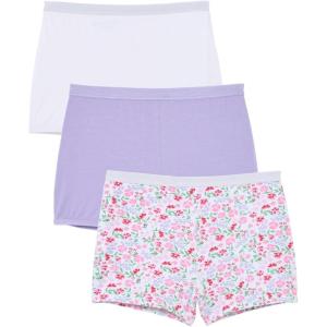 Comfort Choice Plus Size Boy Short 3-Pack(Floral Bloom Pack)