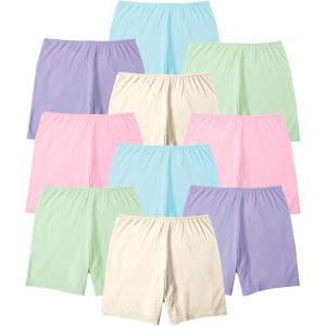 Comfort Choice Plus Size Cotton Boxer 10-Pack(Pastel Pack)