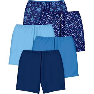 Comfort Choice Plus Size Cotton Boxer 5-Pack(Evening Blue Dot Pack)
