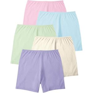 Comfort Choice Plus Size Cotton Boxer 5-Pack(Pastel Pack)