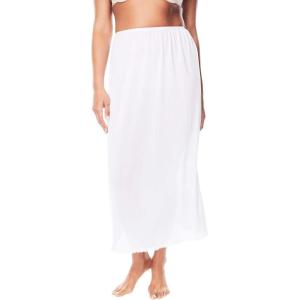 Comfort Choice Plus Size Half Slip 35″ 2-Pack(White)