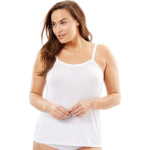 Comfort Choice Plus Size Modal Cami(White)