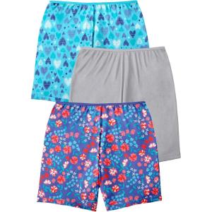 Comfort Choice Plus Size Stretch Cotton Boxer 3-Pack(Floral Hearts Pack)