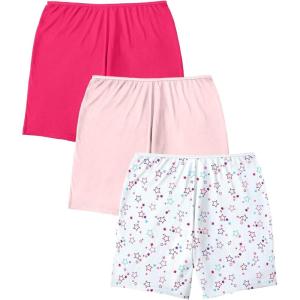 Comfort Choice Plus Size Stretch Cotton Boxer 3-Pack(Pink Stars Pack)