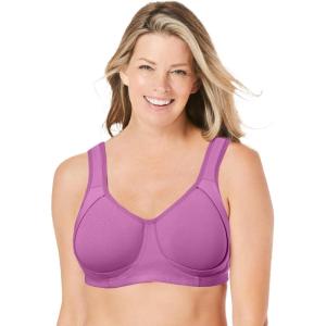 Comfort Choice Women’s Plus Size Out Wire Bra(Pretty Orchid)