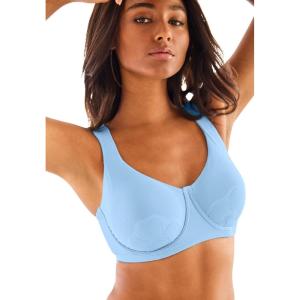 Comfort Choice Women’s Plus Size Petal Boost Underwire Bra(Sky Blue)